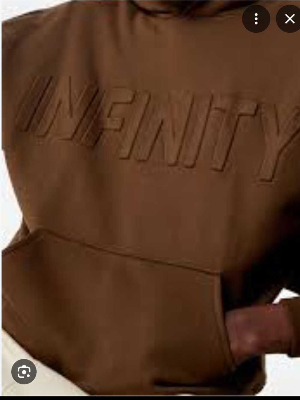 Infinity Embroidered Hoodie - Brown - Picture 5 of 5
